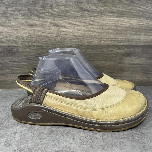 Chaco Devotee Slingback Sandals Womens Size 8.5 Slip On Brown Leather Closed Toe - Picture 5 of 9